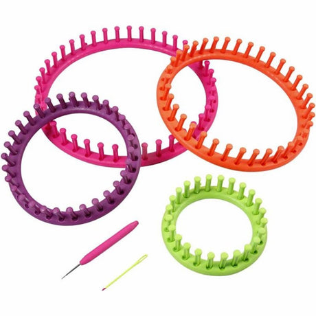 Creativ firma strikkevæv, d 12-17-22-27 cm, 1 sæt