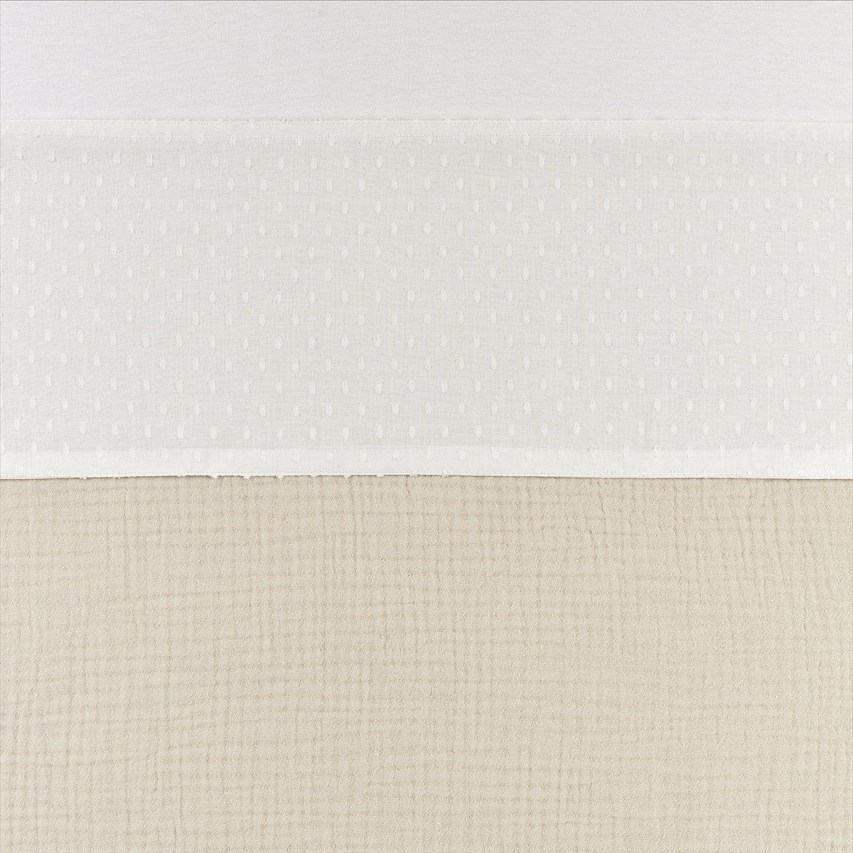 Meyco babyfane tremmeseng - 75 x 100 cm - råhvid