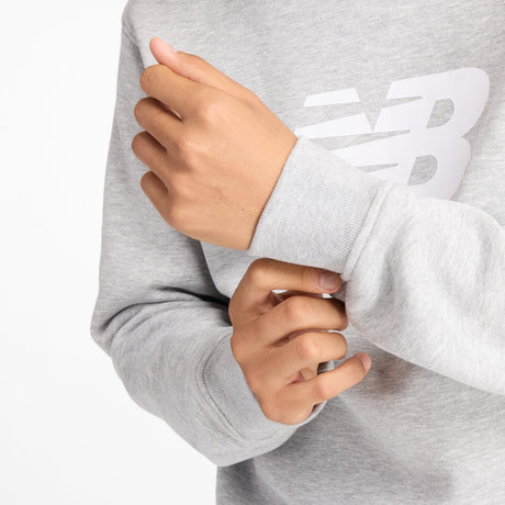 New balance sport core børstet crew herresweater - atletisk grå