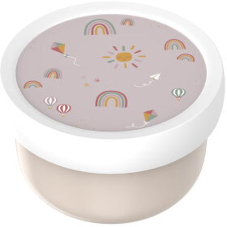 Mepal fruitbox campus - 300 ml - inclusief fruitvorkje - sluit goed af - snackdoosje - sunshine rainbow