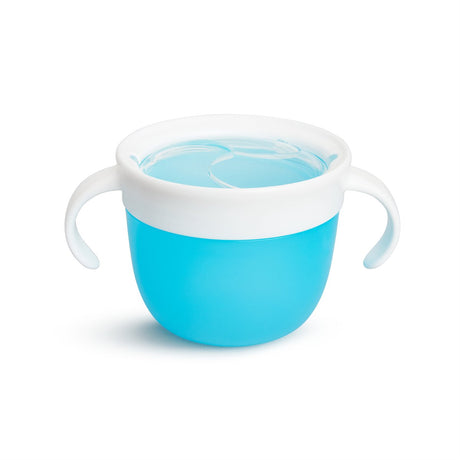 Munchkin babyskål - snackfanger - spildsikker snackholder til småbørn - madskål - børneservice - blå