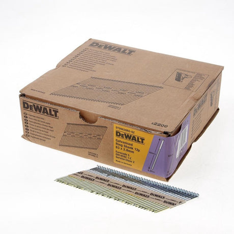 Dewalt dnpt28r63g12z 33º papirbundne søm 2,8x63mm galvaniseret ring ve=2200
