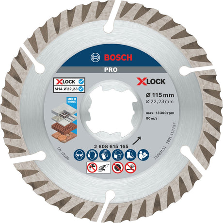 Bosch tilbehør bosch tilbehør 2608615165 diamantskæreskive diameter 115 mm 1 stk.