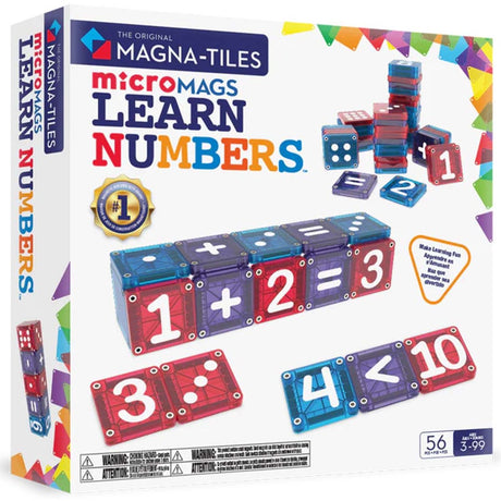 Magna fliser | micro mags lær numre sæt 56 dele