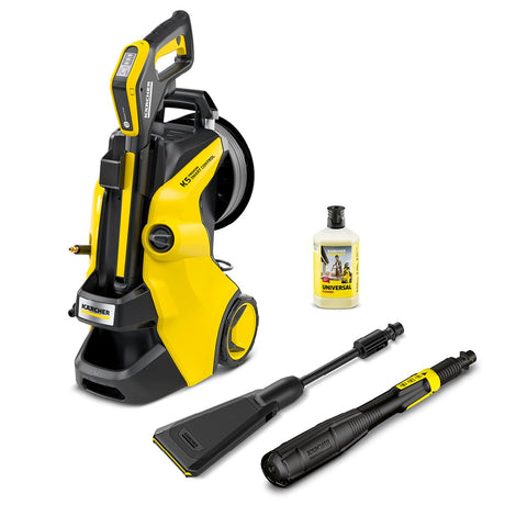 Kärcher k 5 premium smart control flex eco!booster højtryksrenser - 145 bar - 500 l h - 40 m² h - slangetromle - app kontrol - velegnet til bl.a. bil - terrasse - cykler - motorcykler - havemøbler og arealer omkring huset