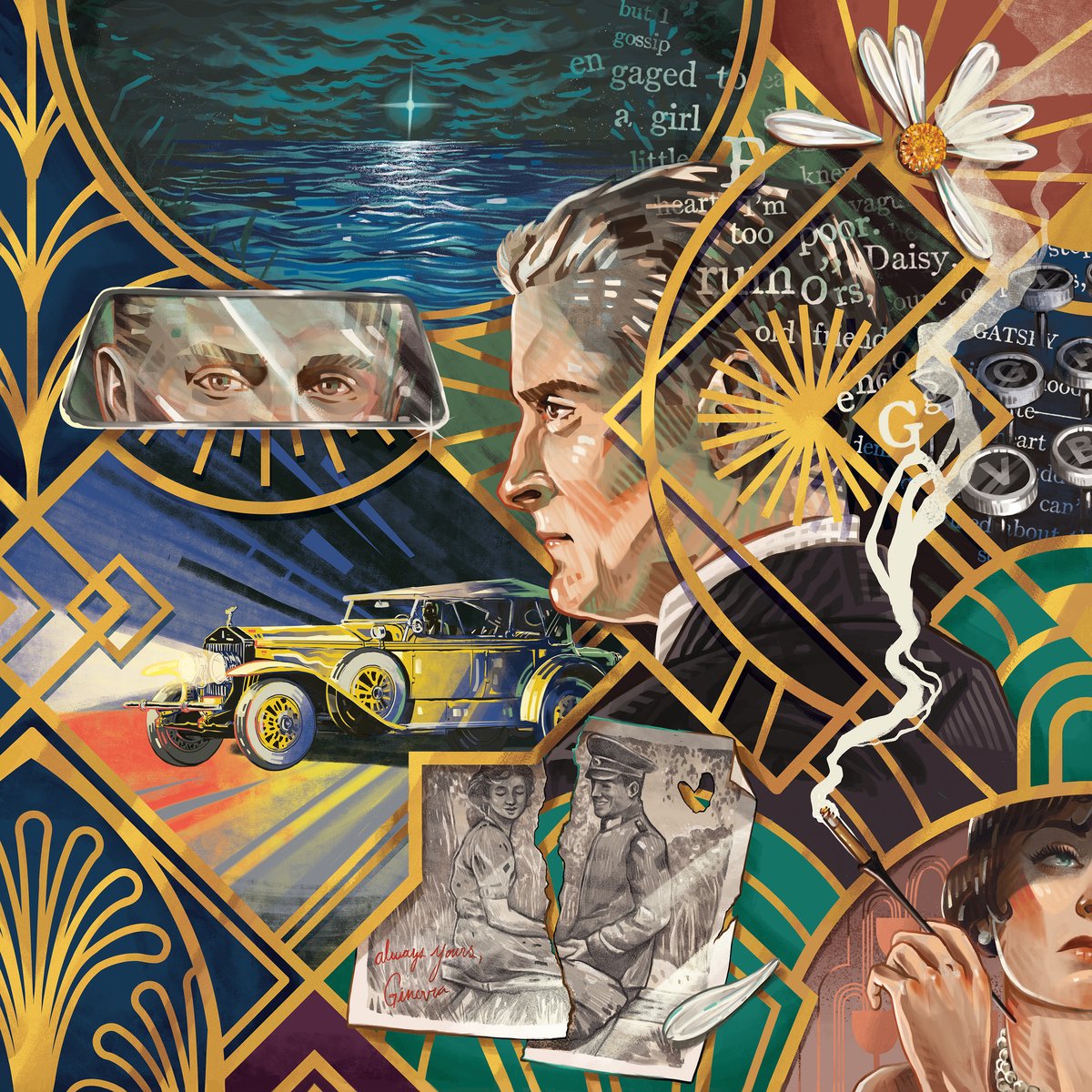 Ravensburger puslespil kunstsjæl - den store gatsby - 750 brikker.