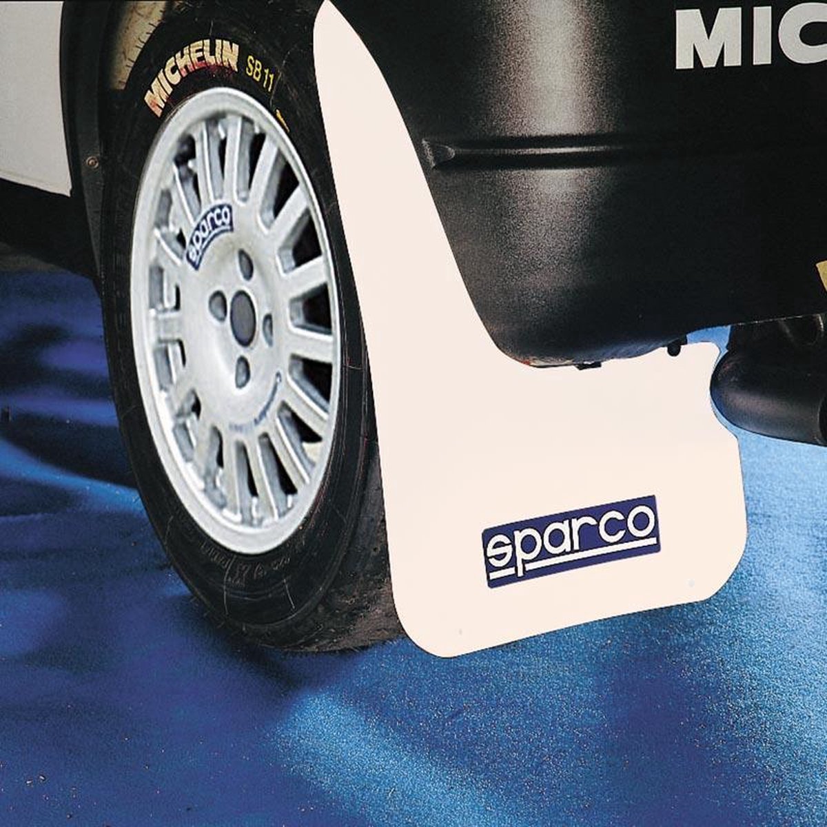 Sparco universal stænklapper 'store' - hvidt sæt med 2 stk