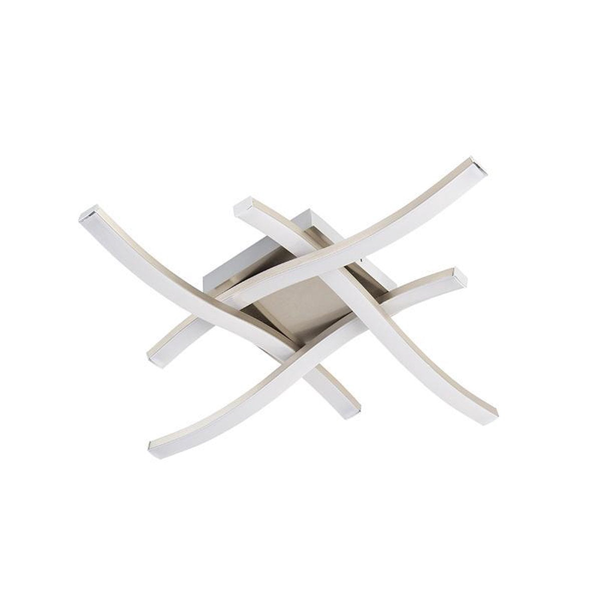 Rl lev din lysvirkelighedsrute - loftslampe - nikkel mat - inkl. 4x SMD 5 W - loftmontering - ikke dæmpbar