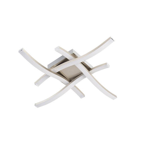 Rl lev din lysvirkelighedsrute - loftslampe - nikkel mat - inkl. 4x SMD 5 W - loftmontering - ikke dæmpbar