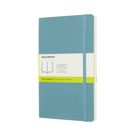 Moleskine klassisk notesbog - stor - softcover - blank - rev blå