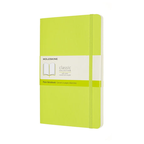 Moleskine klassisk notesbog - stor - softcover - blank - citrongrøn
