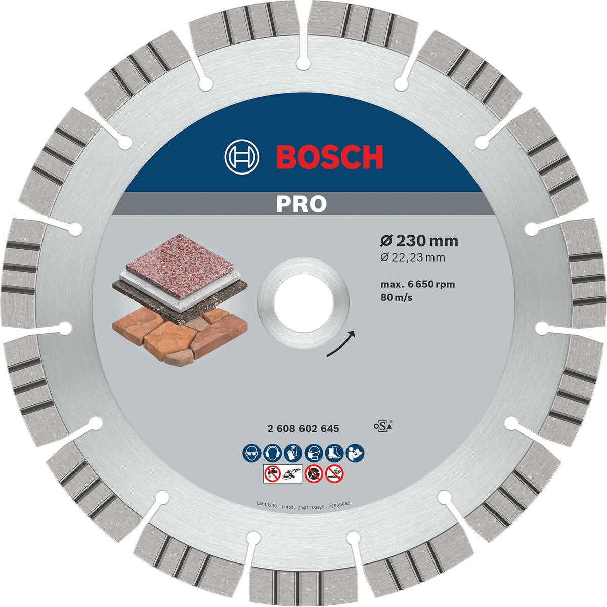 Bosch diamantskive bedste sten 230 22,23