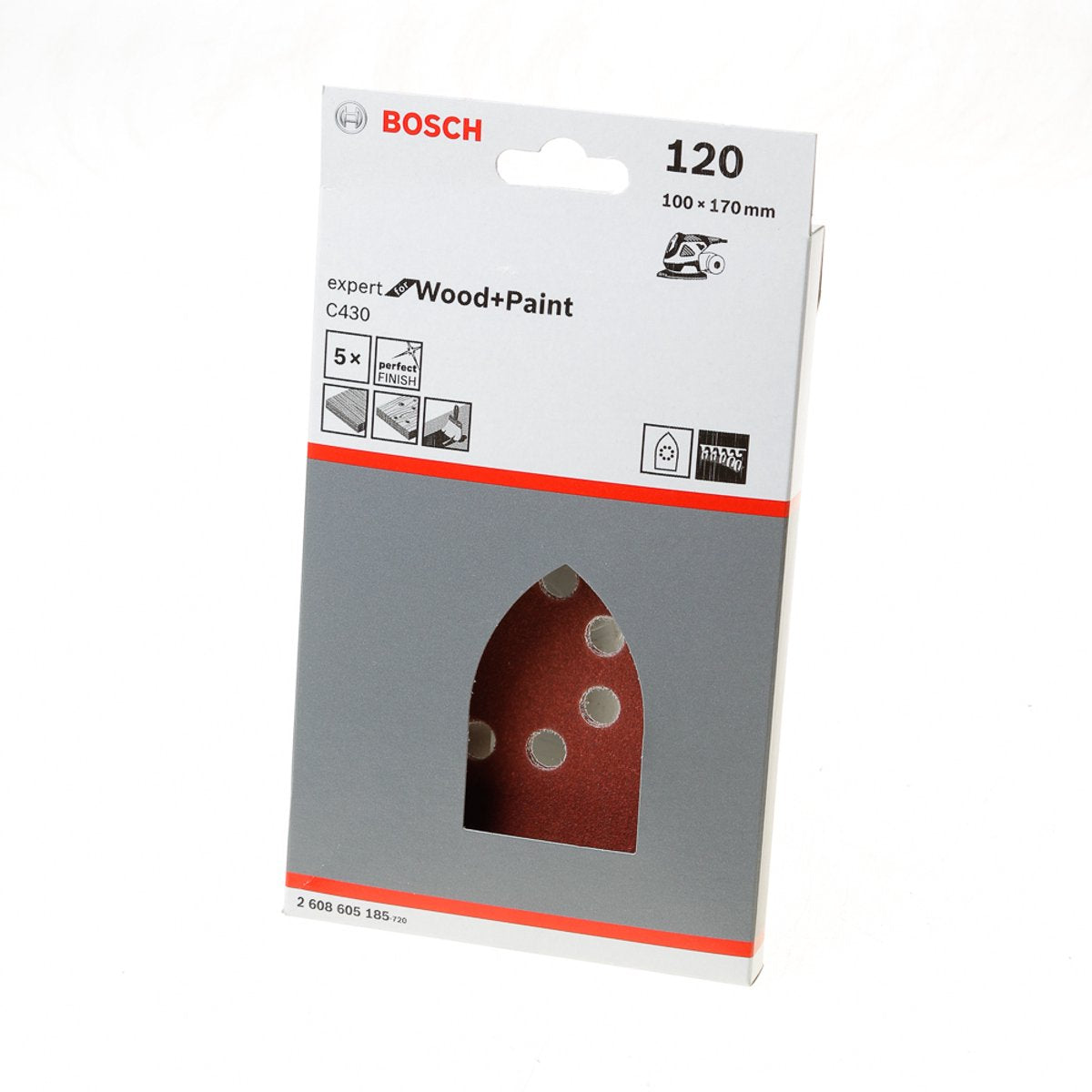Bosch - 5-delt slibepladesæt 100 x 170 mm