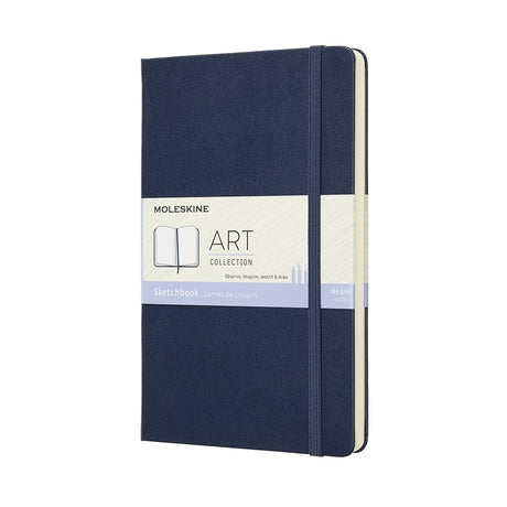 Moleskine kunstskitsebog - stor - hardcover - safirblå