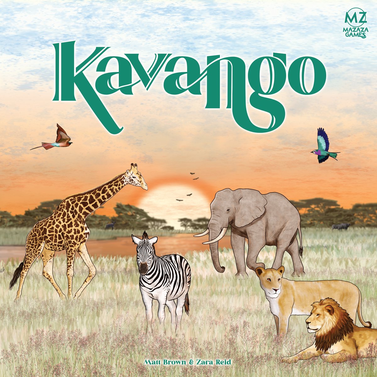 Asmodee brætspil kavango - pædagogisk naturspil det sydlige Afrika.