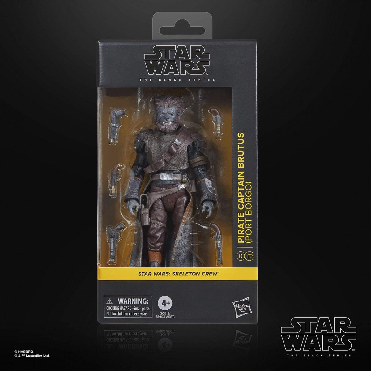 Hasbro skeleton crew - pirat kaptajn brutus - figur legender serie 15cm - star wars