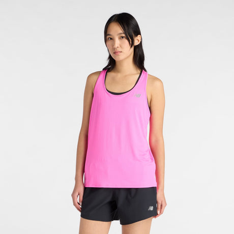 New balance sport essentials tank dame sportstrøje - pink varme