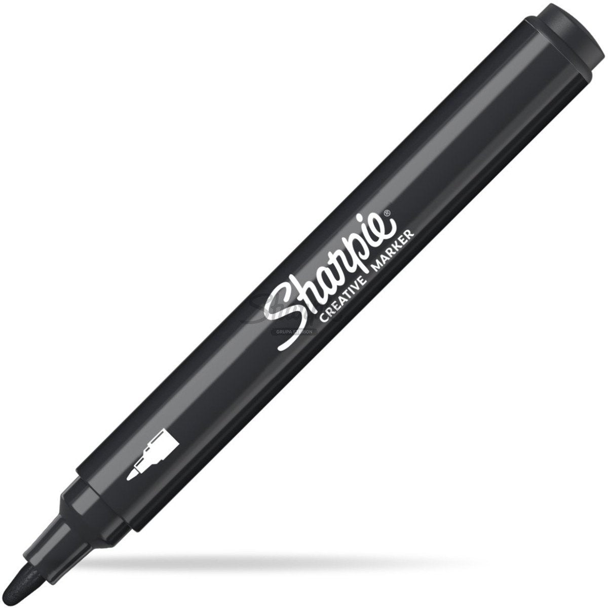 Sharpie akrylmarkør permanent sort - vandtæt uigennemsigtig