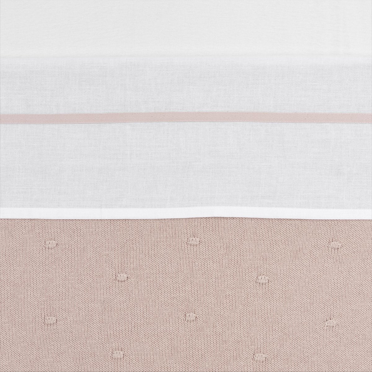 Meyco tremmeseng til babypiping - blød pink - 75x100cm - 0,3 tom