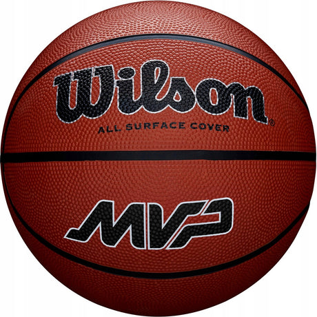 Wilson mvp basketball størrelse 5 - gummi streetball til udendørs brug
