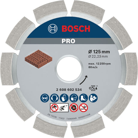 Bosch ledskive 125x22,23x6mm
