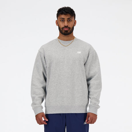 New balance sport essentials fleece crew herresweater - atletisk grå