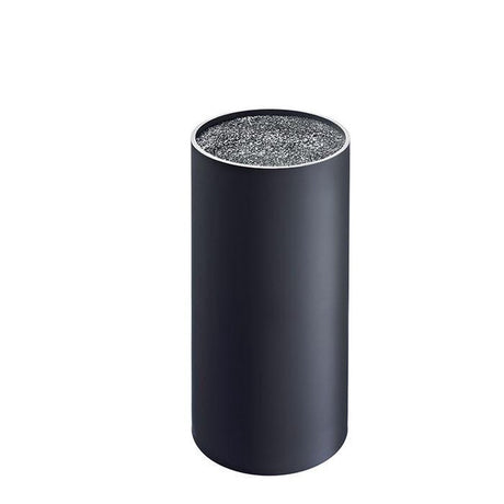 Westmark knivblok, rund, med plastbørster, diameter: 11 cm, højde: 22,2 cm, til en klingelængde op til 20,3 cm, plastik, sort, 14502260