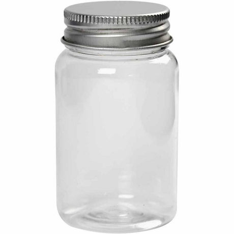 Creativ firmakrukke med skruelåg, h: 77 mm, d 45 mm, 100 ml, 10 stk. 1 æske