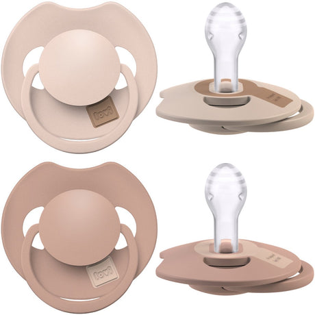 Difrax lovi fopspeen dynamisch - prime - 6 tot 18 maanden - beige bruin - 2 stuks
