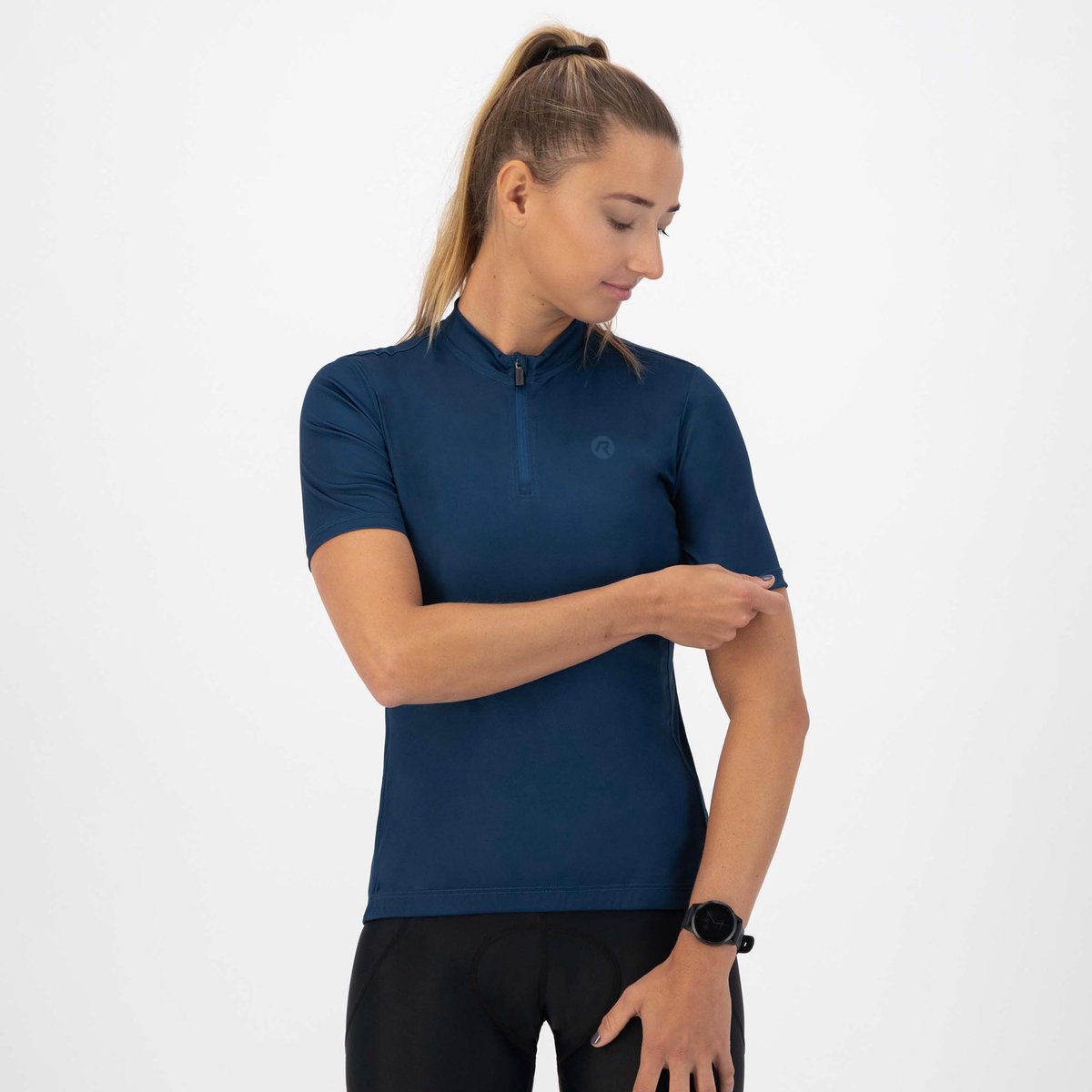 Rogelli core fietsshirt dames - korte mouwen - donkerblauw - xl