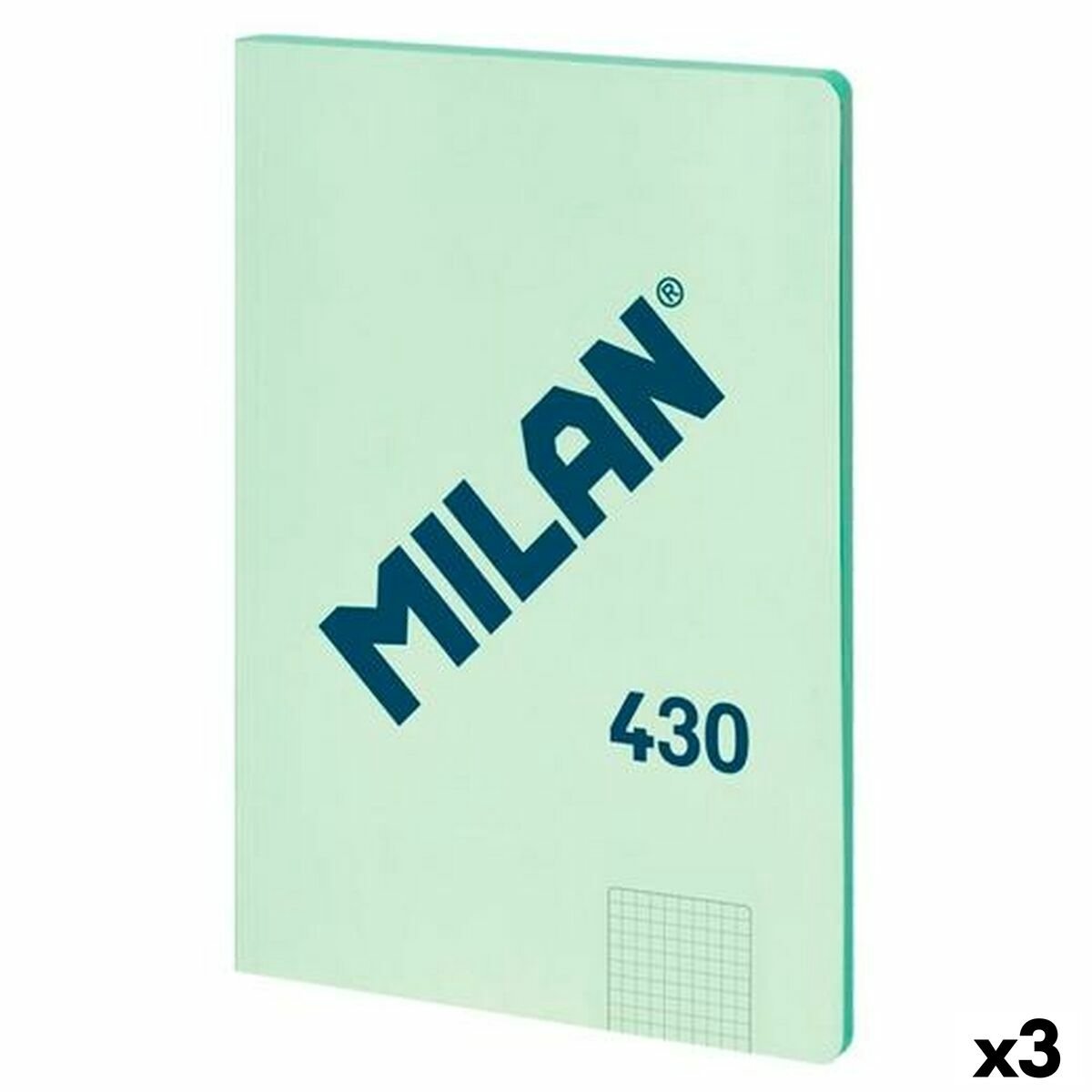 Milan notesbog serie 1918 grøn a4 48 ark (3 stk)