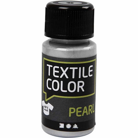 Creativ Company Textile Color -Covering Textile Paint - Silver Pearl, 50 ml