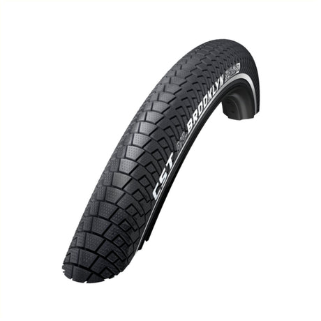 Dæk: CST Brooklyn Farve: Sort (2 mm anti-leak) Størrelse: 24x2.15, ETRO 55-507