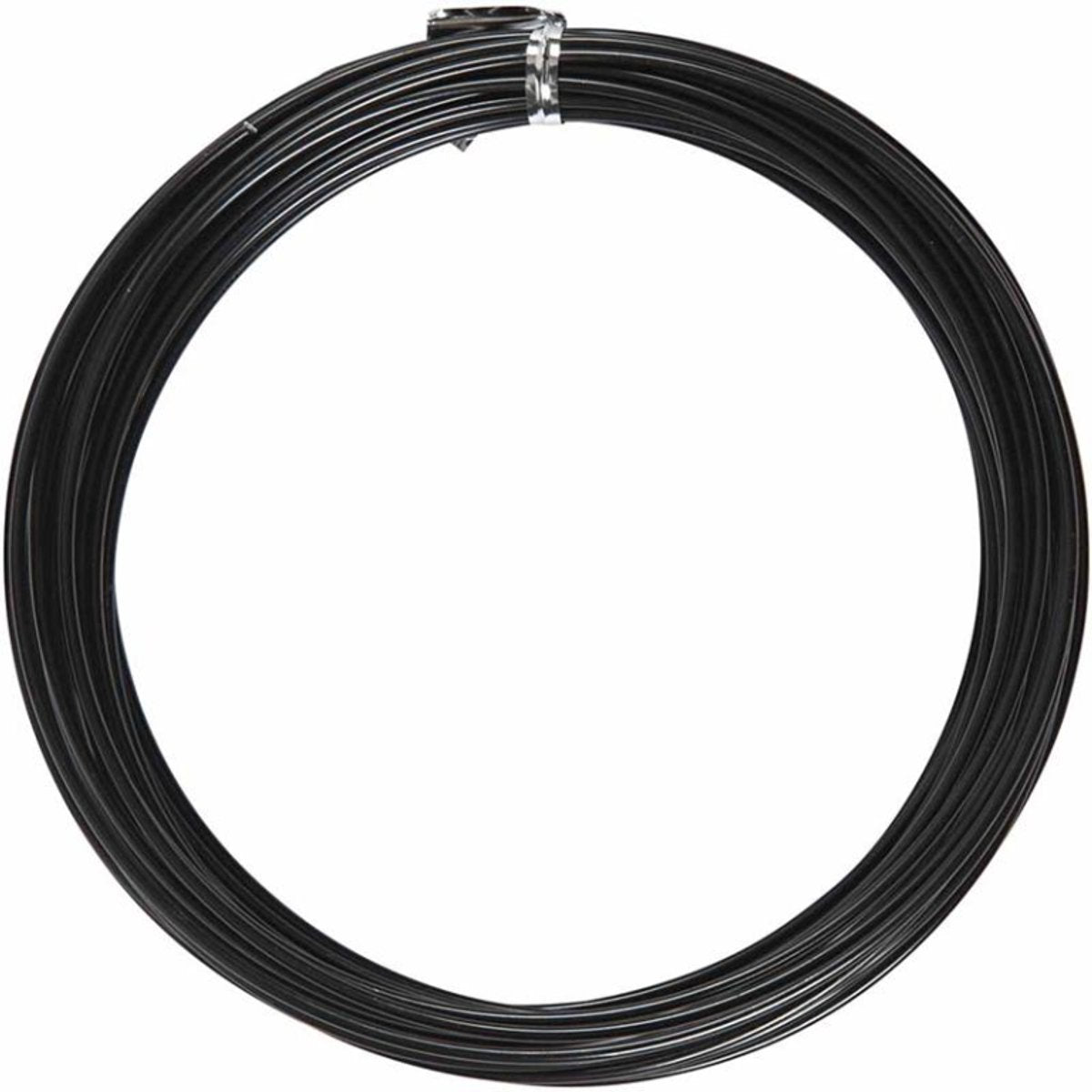 Creativ virksomhed https: www.cchobby.nl alu-wire-round-thickness-2-mm-black-10-m-1-roll