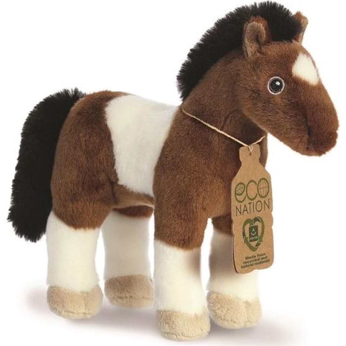 Eco nation plys krammetøj - hest - 28 cm