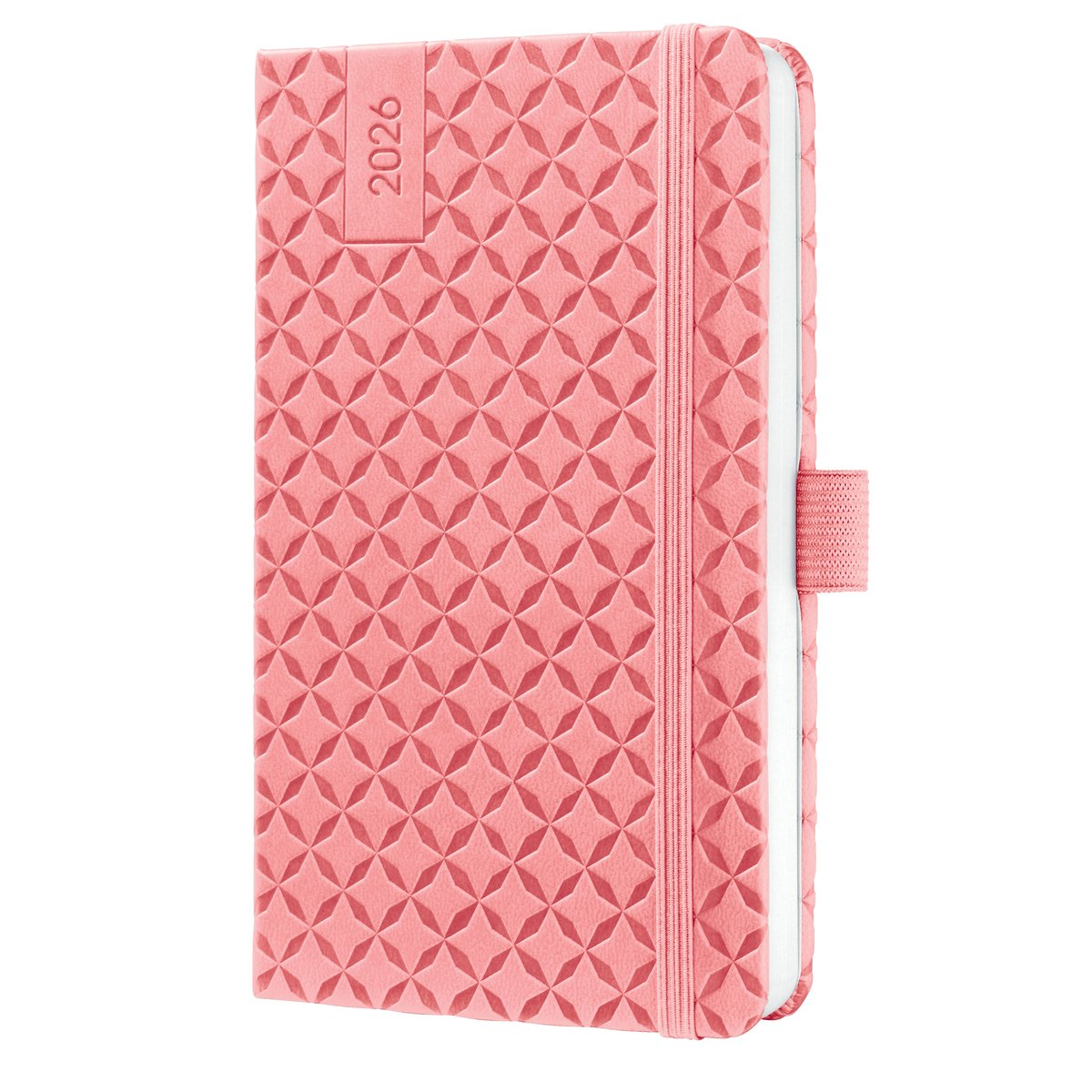 Sigel weekly agenda flair 2026 - størrelse a6 - pink pink - hardcover - si-j6110
