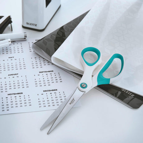 Leitz wow titanium rustfri stål saks - isblå