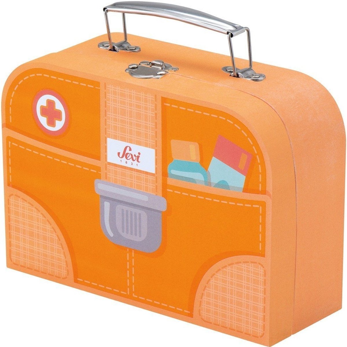 Sevi lægetaskesæt 10-delt orange 20 x 15 x 8 cm