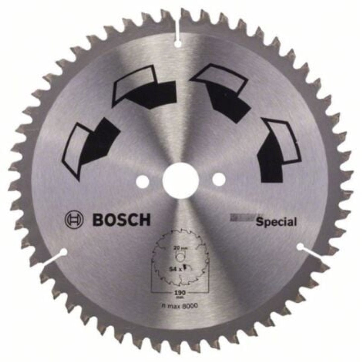 Bosch - rundsavklinge special -190 x 20 x 2,5 mm - 54