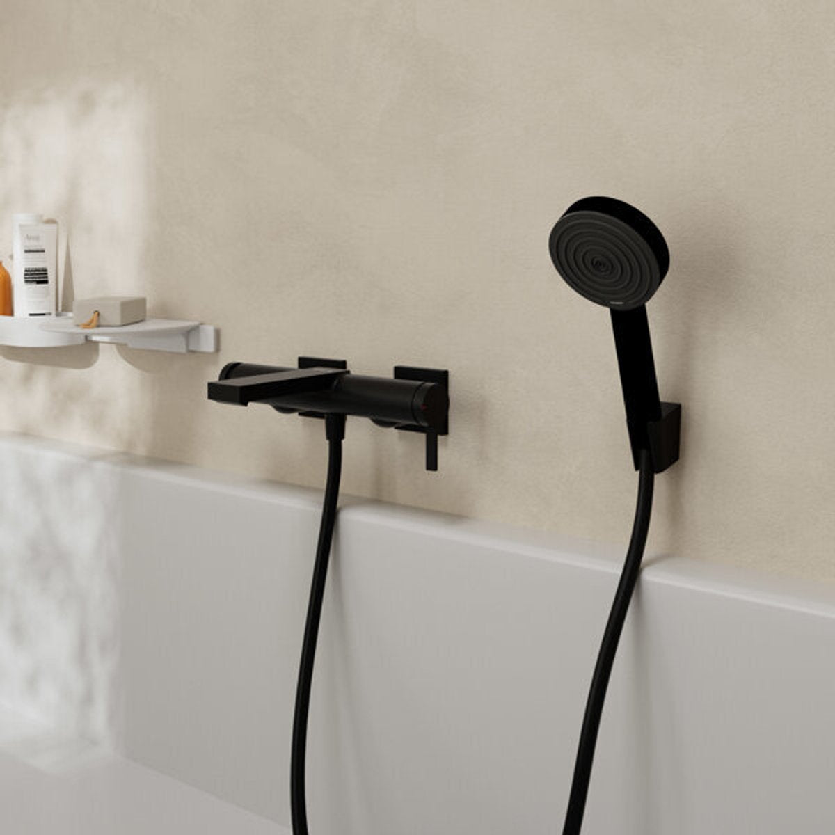 Hansgrohe tecturis e - badebatteri - etgrebsbetjening - børstet bronze