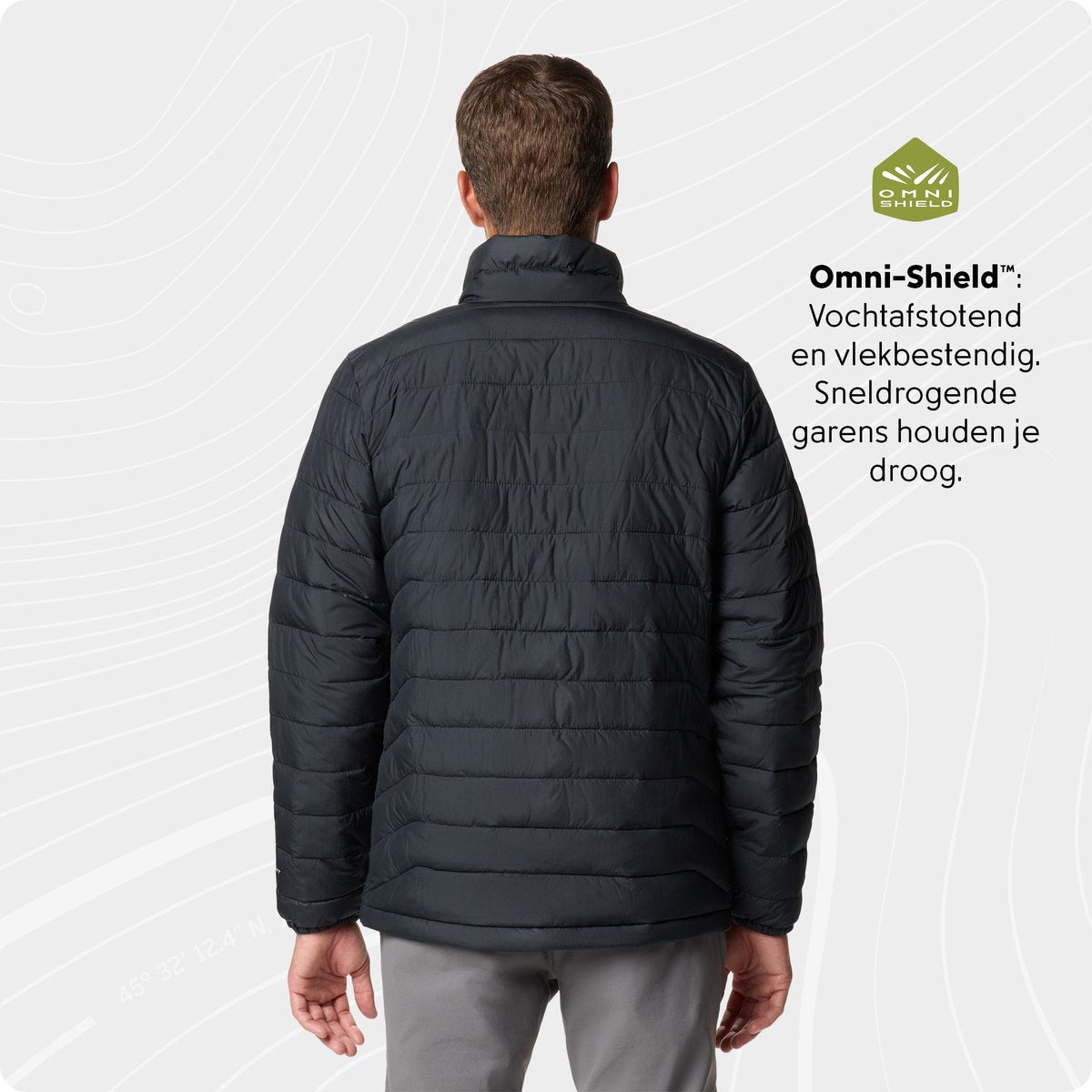 Columbia powder lite™ ii jakke udendørsjakke til mænd - sort - størrelse m