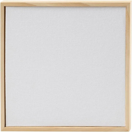 Creativ firma lærredspanel med ramme, størrelse 15,8x15,8 cm, 280 gr, hvid, 1 stk.