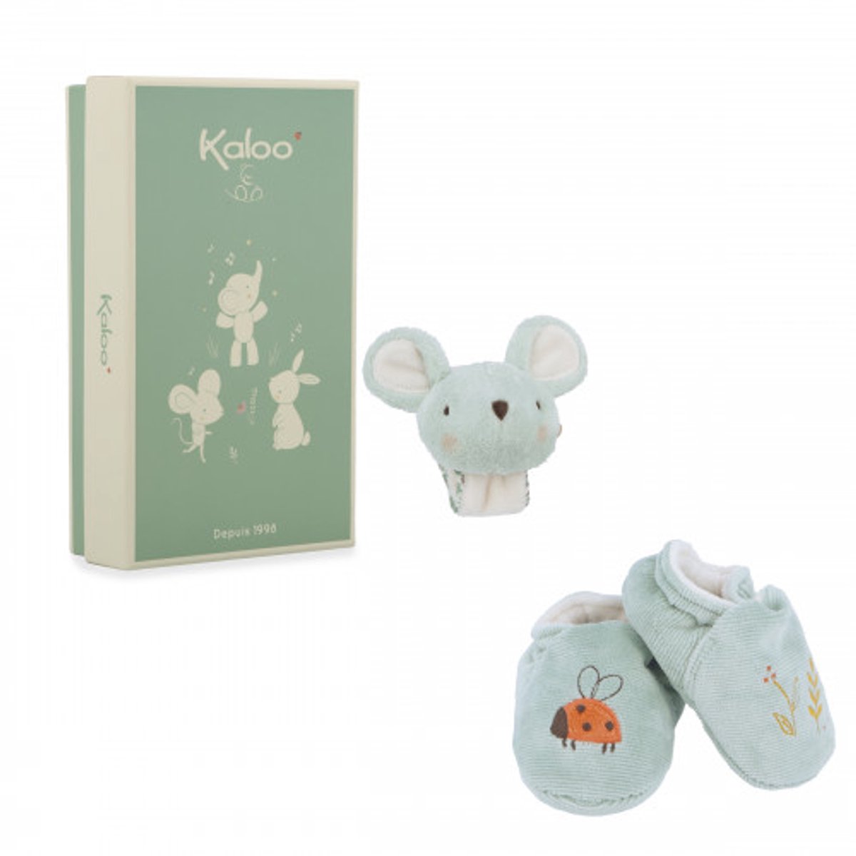 Kaloo - baby gavesæt mus - blå