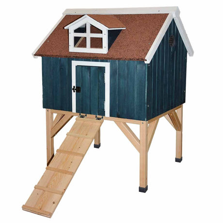 Duvo skovdesign hønsegård norsk hus 78x76x102,5 cm flerfarvet