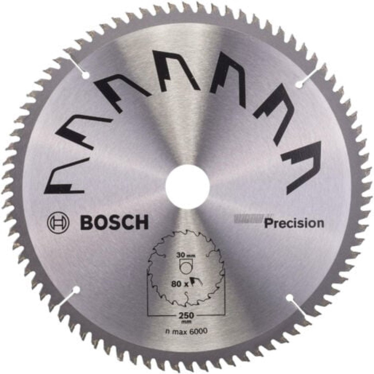 Bosch rundsavklinge præcision 250x2x30 -,t80 (1)