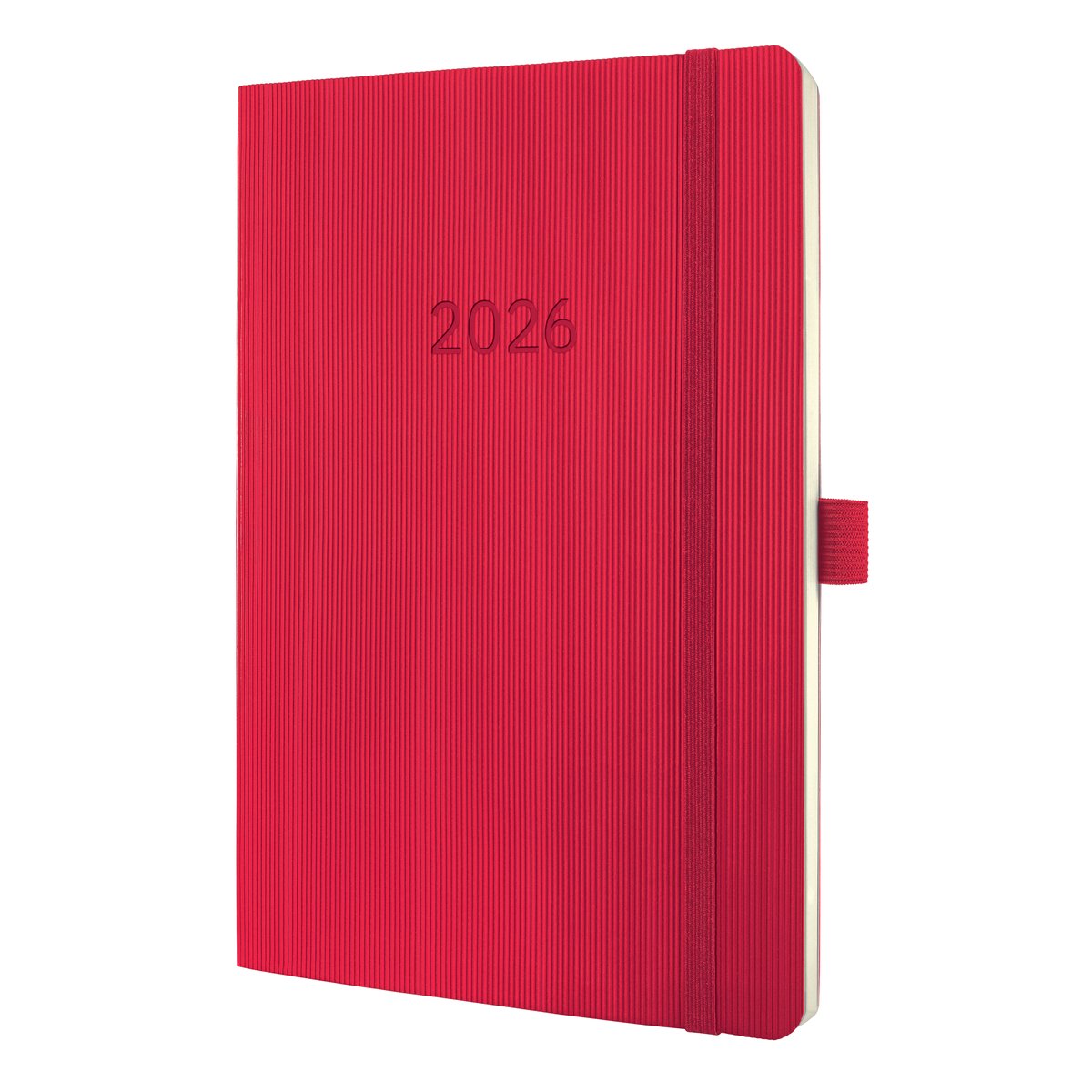 Sigel weekly agenda 2026 conceptum - størrelse A5 - rød - softcover - si-c2634
