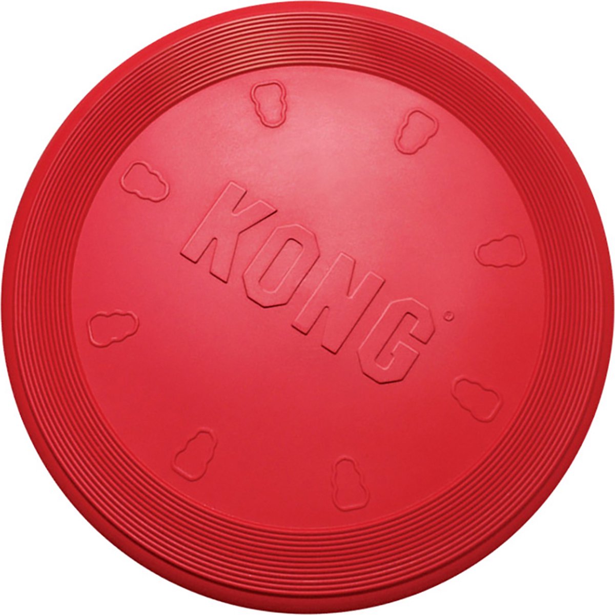 Kong flyer frisbee - hundelegetøj - rød - ø25 cm