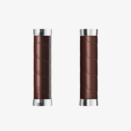 Brook's håndtag Slender Leather Grips 100 130mm en brun