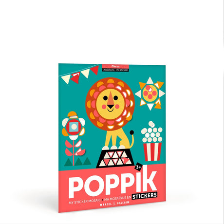Poppik klistermærke plakat til børn - [ - min plakat] cirkus - fra 3 år