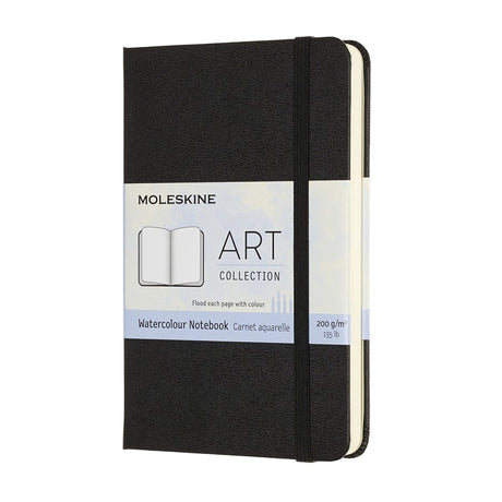 Moleskine art akvarel notesbog - lomme - hardcover - sort